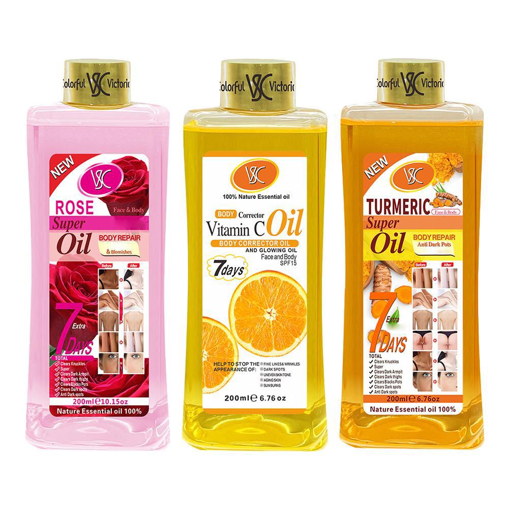 Vitamin C Serum - Vücut masaj yağı Zerdeçal Esansiyel Yağı/Gül/C