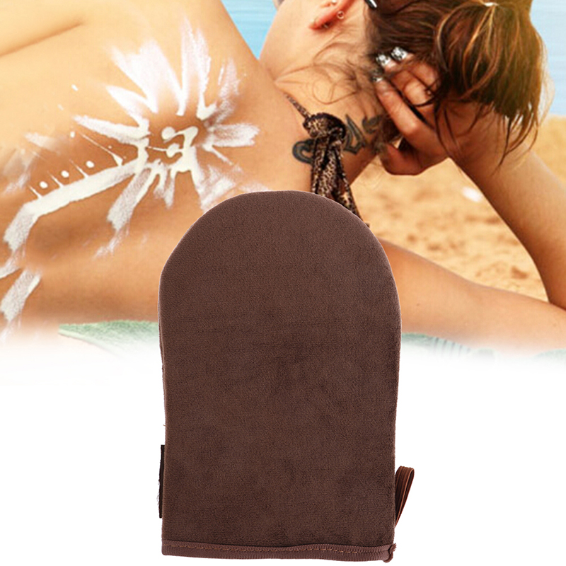 Body Lotion - Kahverengi Yeniden Kullanılabilir Aplikatör Bronzlaştırıcı Eldivenler