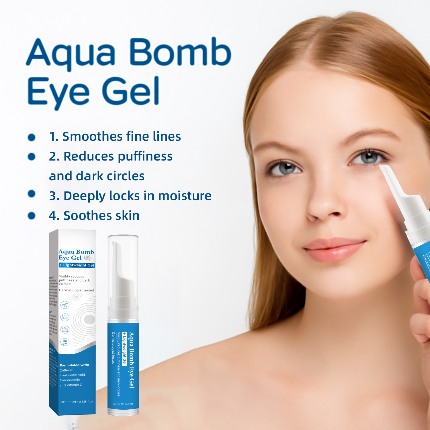 Vitamin C Serum - Şişlik ve Nemlendirme için Aqua Soğutucu